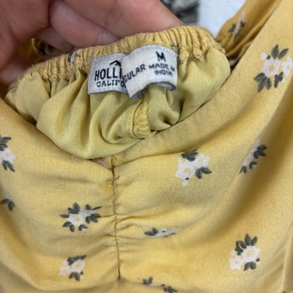 Hollister Yellow Floral Tiered Sundress - Picture 3 of 3